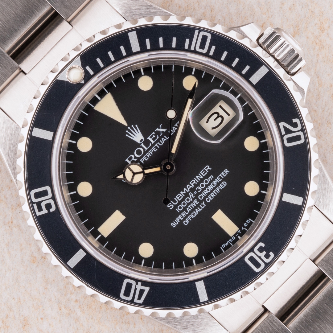 16800 Submariner Date (Pallettoni matte dial / wonderful patina / from 1983)
