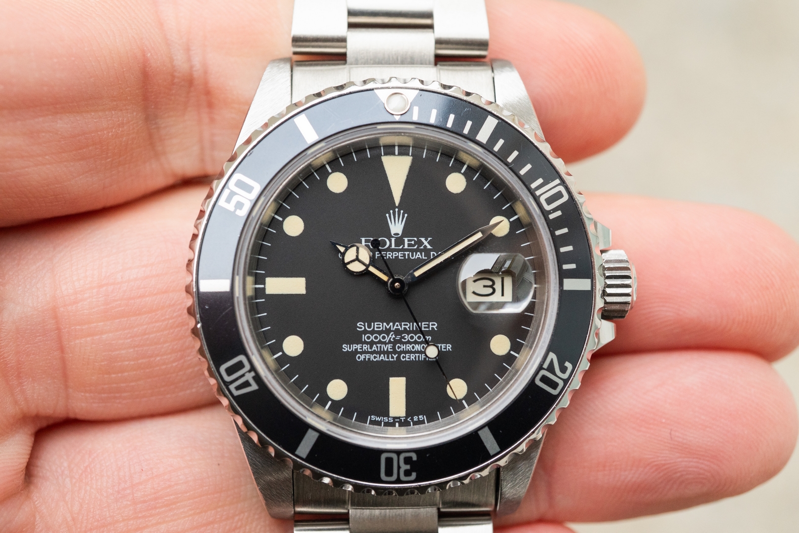 16800 Submariner Date (Pallettoni matte dial / wonderful patina / from 1983) – Bild 2