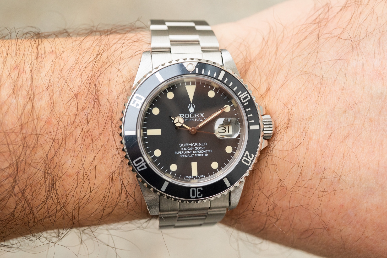 16800 Submariner Date (Pallettoni matte dial / wonderful patina / from 1983) – Bild 3