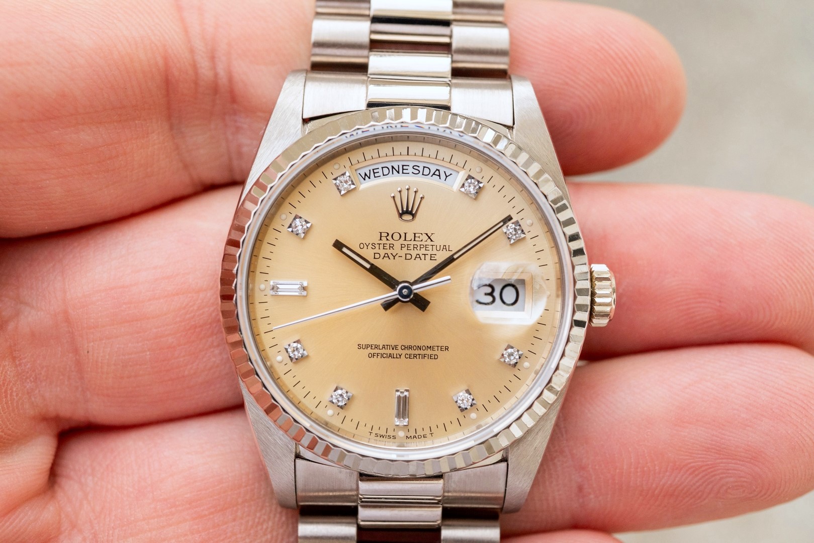 18239 Day-Date (tropical diamond dial / top watch from 1995) - Image 2
