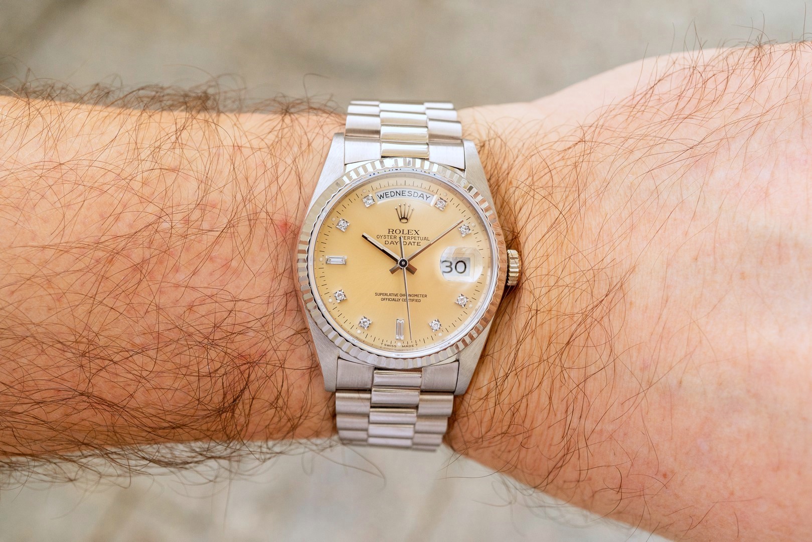 18239 Day-Date (tropical diamond dial / top watch from 1995) - Image 3