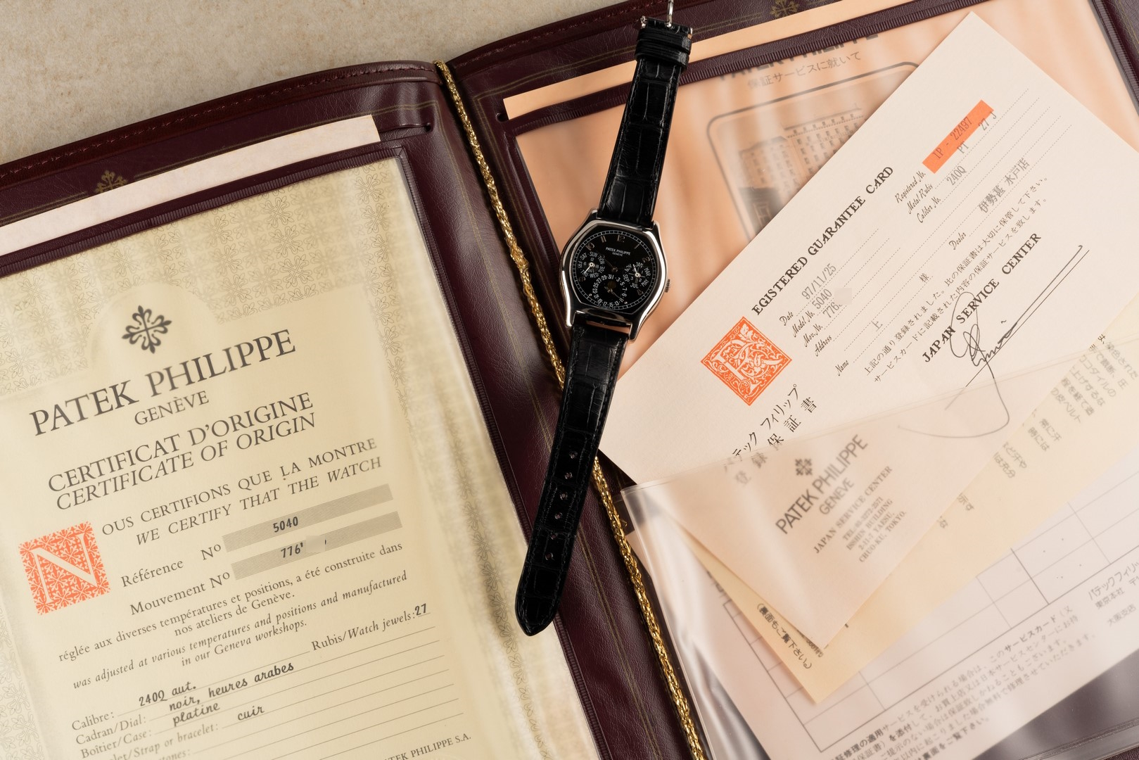 5040P Perpetual Calendar (wonderful condition / top set from Japan / black arabic dial) – Bild 4