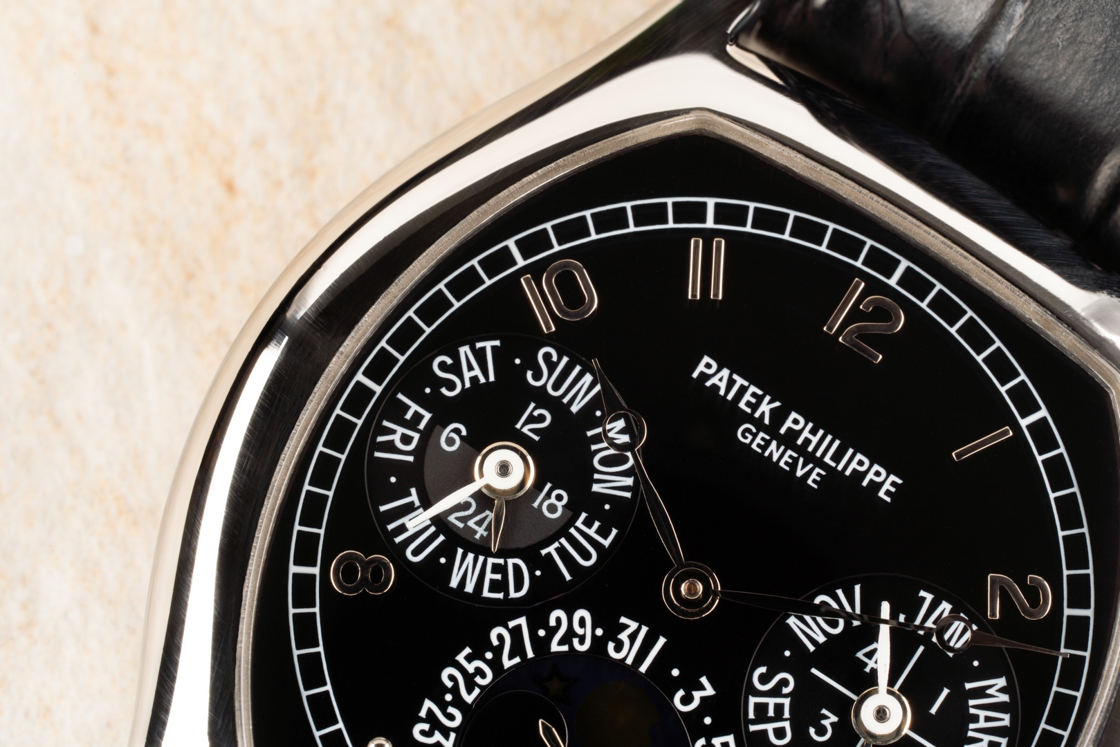 5040P Perpetual Calendar (wonderful condition / top set from Japan / black arabic dial) – Bild 7