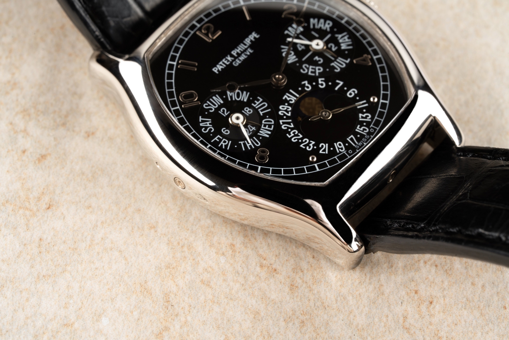 5040P Perpetual Calendar (wonderful condition / top set from Japan / black arabic dial) – Bild 9