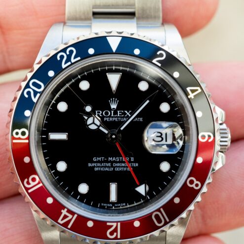 Alternative view of 16710 GMT-Master II (3186 caliber / rectangular dial / unpolished top full set)