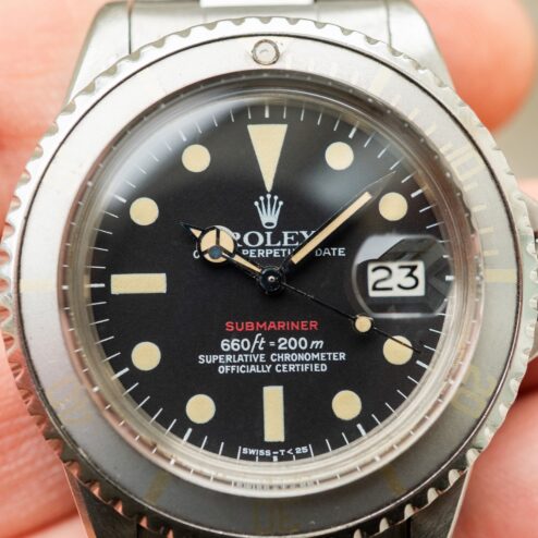 Alternative view of 1680 RED Submariner (MK6 Dial / top patina / top case / crazy GHOST Inlay)