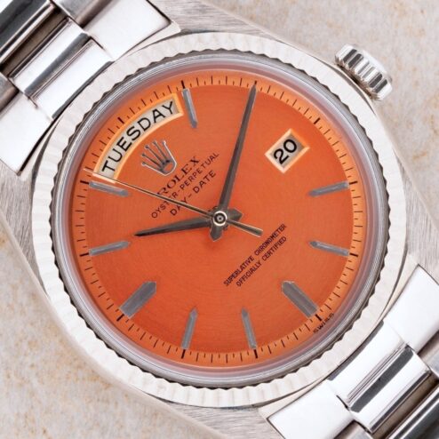 1803 Day-Date (highlight piece / concentric salmon dial / only six known)