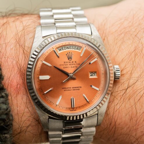 Alternative view of 1803 Day-Date (highlight piece / concentric salmon dial / only six known)