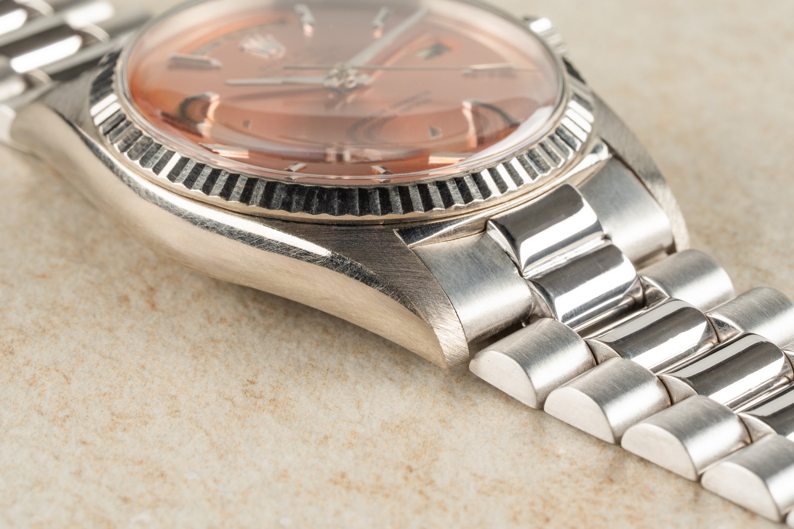 1803 Day-Date (highlight piece / concentric salmon dial / only six known) - Image 7