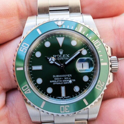 Alternative view of 116610LV Submariner Date HULK (full set LC100 Germany / unpolished)