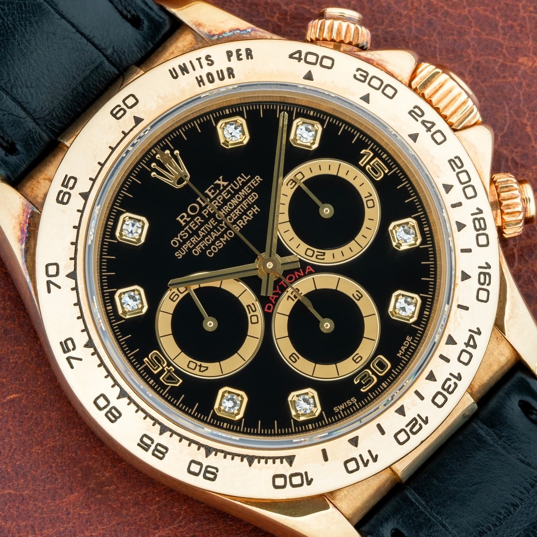 16518 Daytona (black diamond dial / wonderful patina / full set from New Zealand)