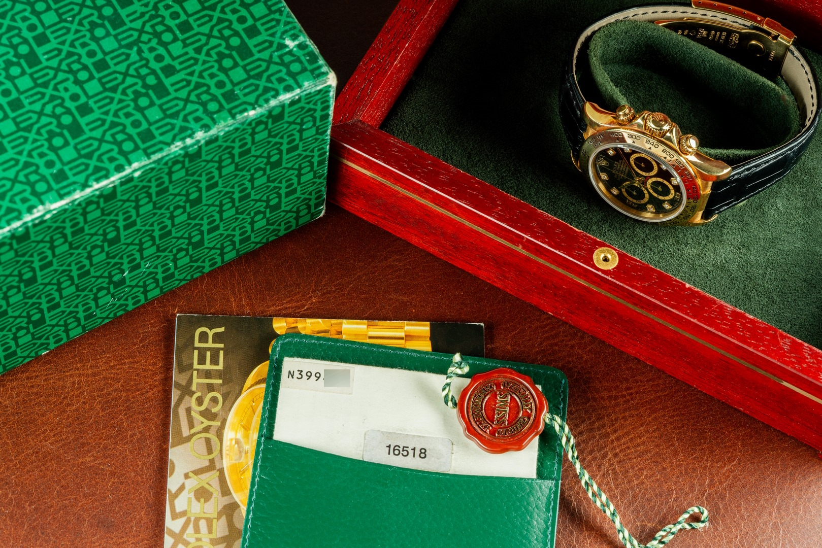 16518 Daytona (black diamond dial / wonderful patina / full set from New Zealand) – Bild 5