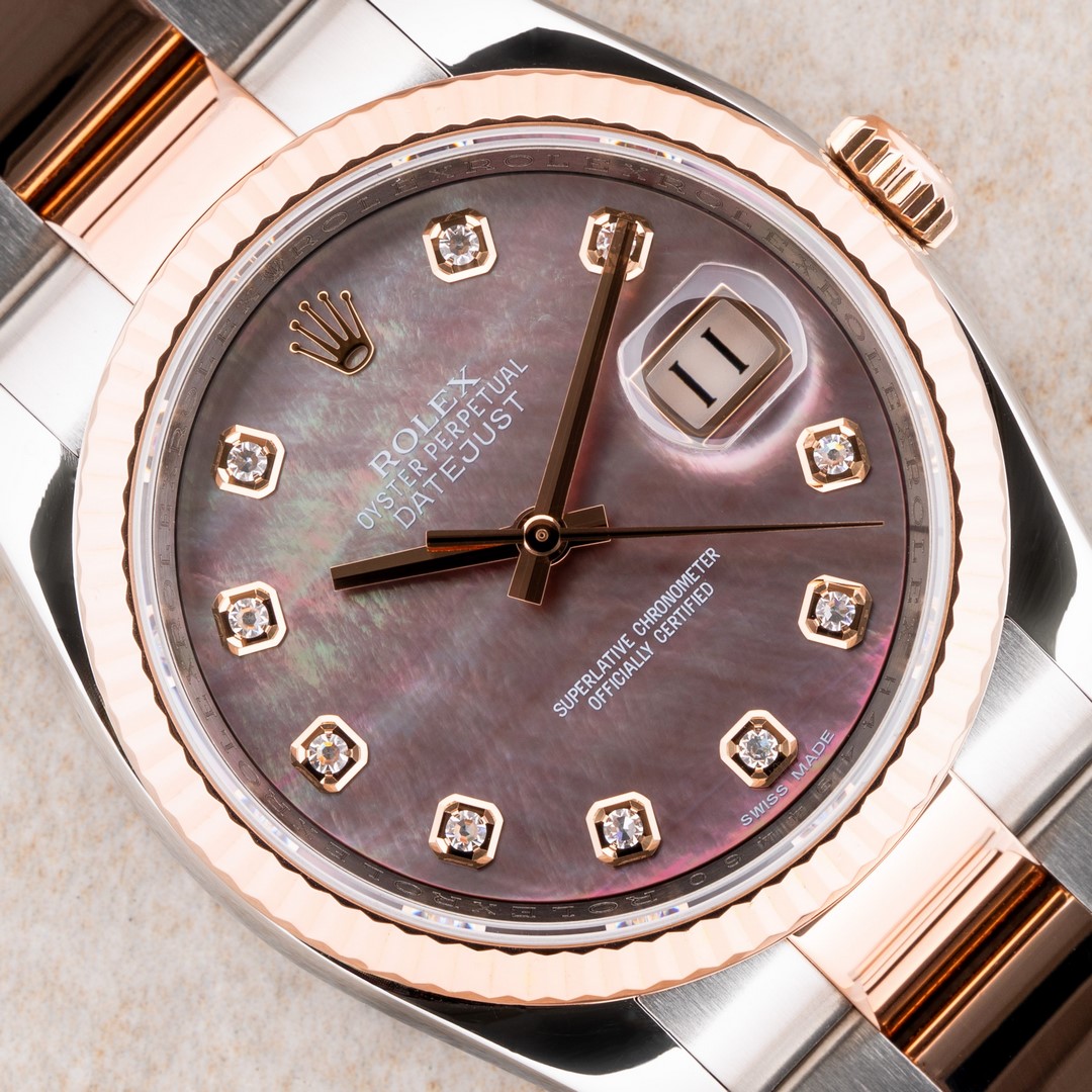 126231 Datejust (steel rose gold / MOP mother of pearl dial / LC 100 full set)