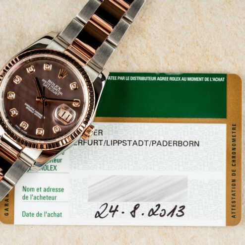 Alternative view of 126231 Datejust (steel rose gold / MOP mother of pearl dial / LC 100 full set)
