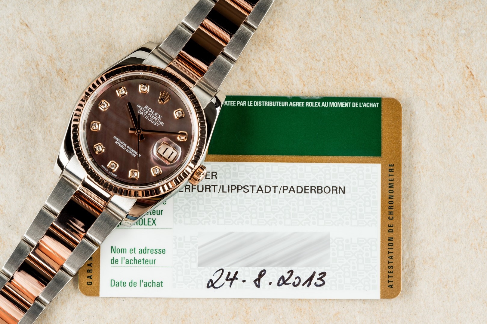 126231 Datejust (steel rose gold / MOP mother of pearl dial / LC 100 full set) – Bild 2