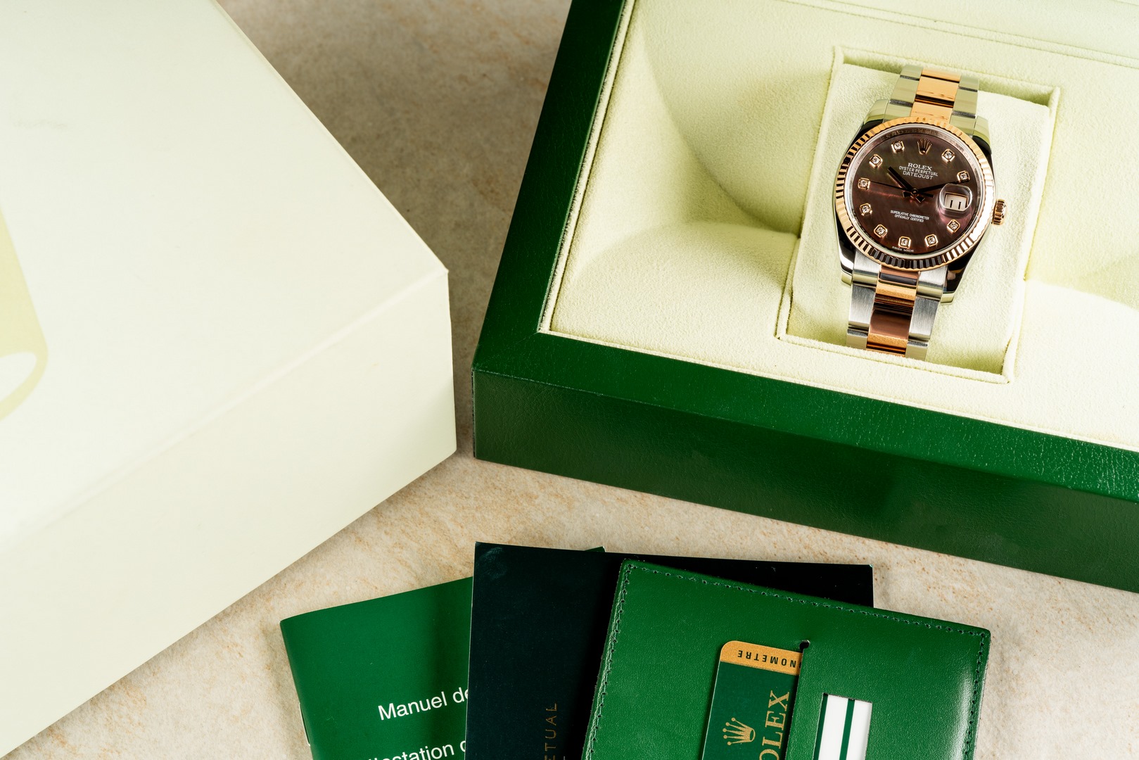 126231 Datejust (steel rose gold / MOP mother of pearl dial / LC 100 full set) – Bild 3