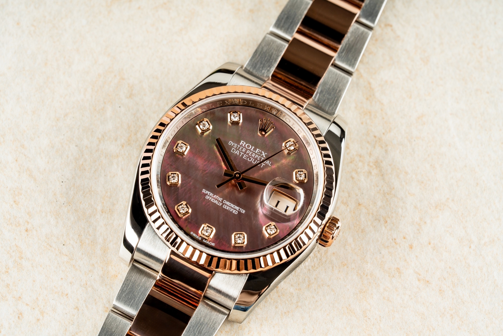 126231 Datejust (steel rose gold / MOP mother of pearl dial / LC 100 full set) – Bild 4