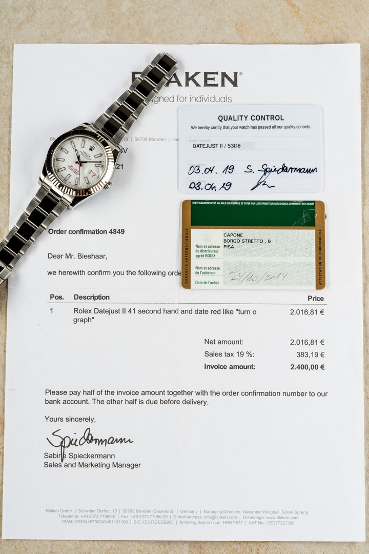 116334 Datejust (Blaken edition / full set / tog style) – Bild 2