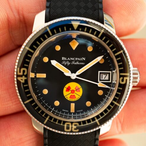 Alternative view of 5008D-1130-B64A Fifty Fathoms No Radiation (500 limited, perfect full set from Spain)