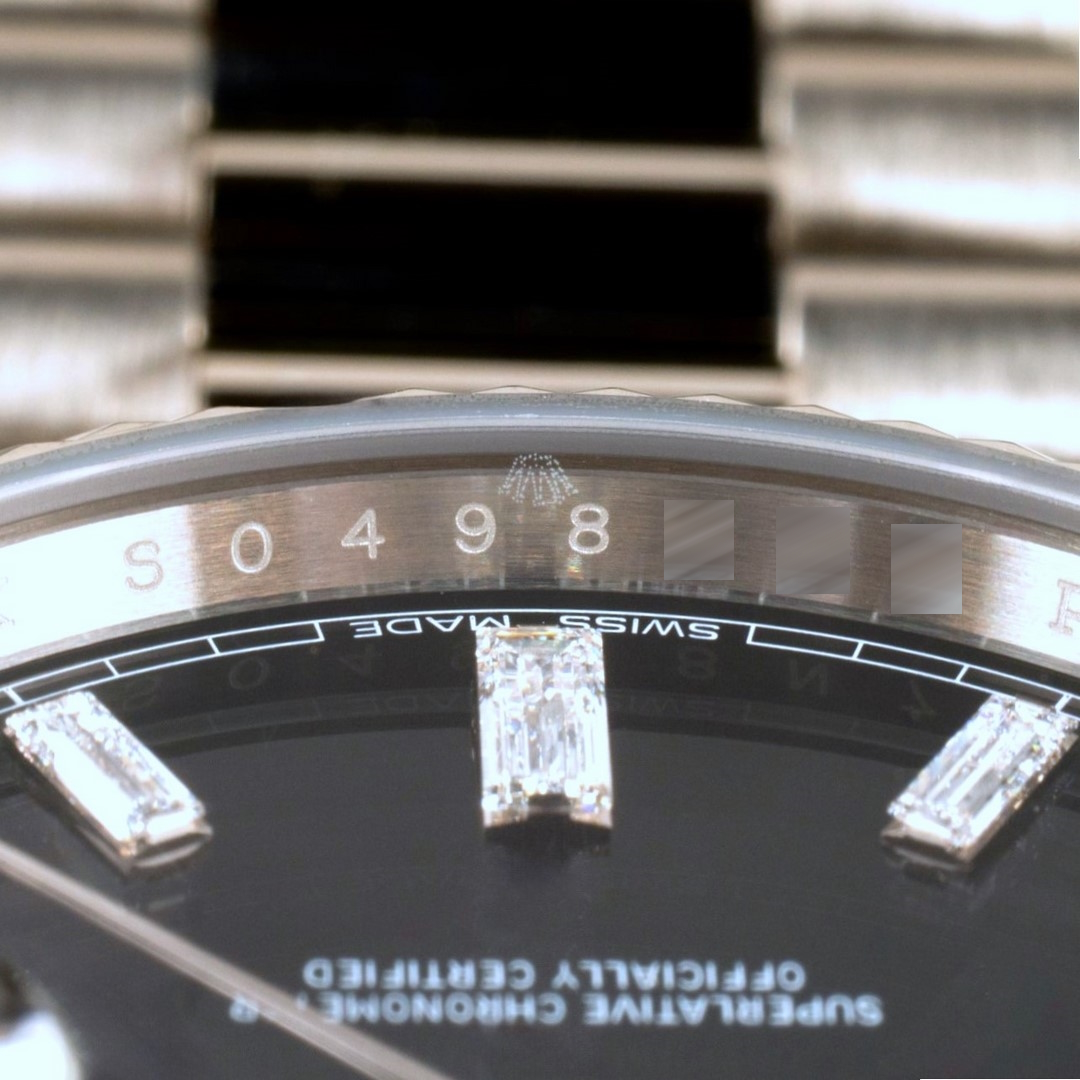 228239 Day-Date (black baguette dial / from NLD / full set with dial code) – Bild 12