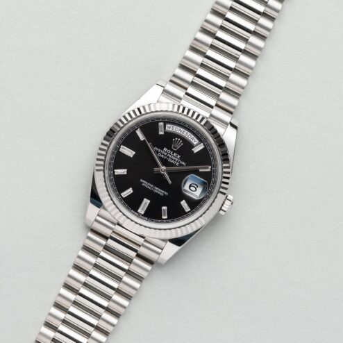 228239 Day-Date (black baguette dial / from NLD / full set with dial code) – Bild 5