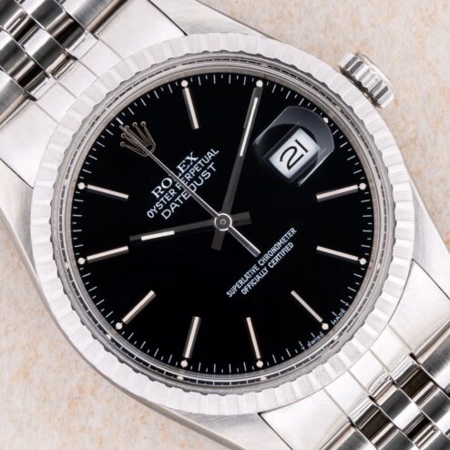 16030 Datejust (perfect black dial / overall a top watch)