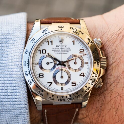 Alternative view of 16519 Daytona (unpolished / caseback sticker / box papers verga Italy)