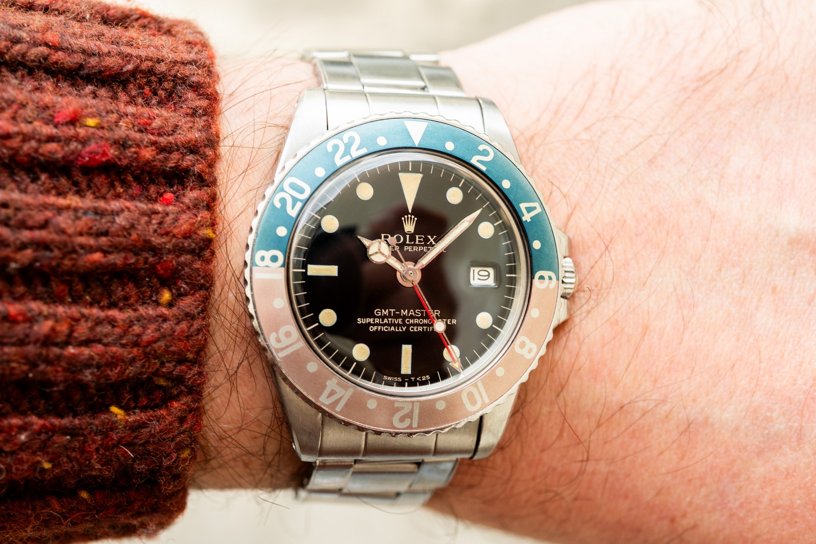 1675 GMT-Master (MIRROR GILT Dial / from 1964 / faded fat font Pepsi) – Bild 3