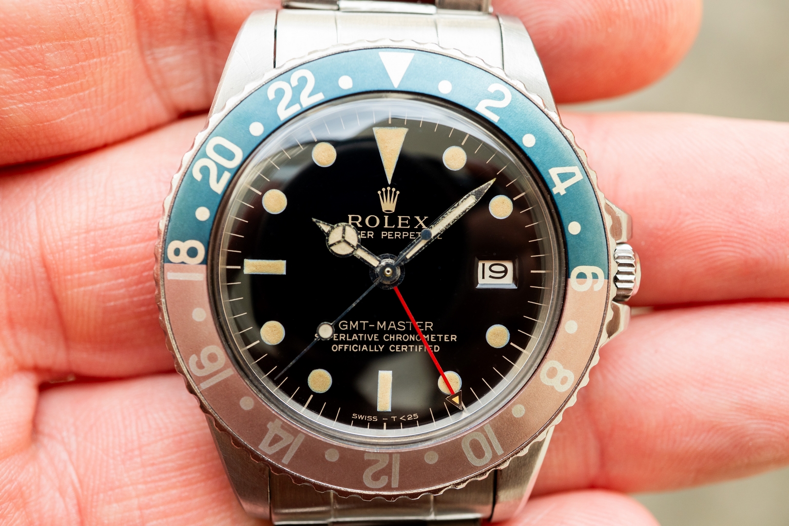 1675 GMT-Master (MIRROR GILT Dial / from 1964 / faded fat font Pepsi) – Bild 4