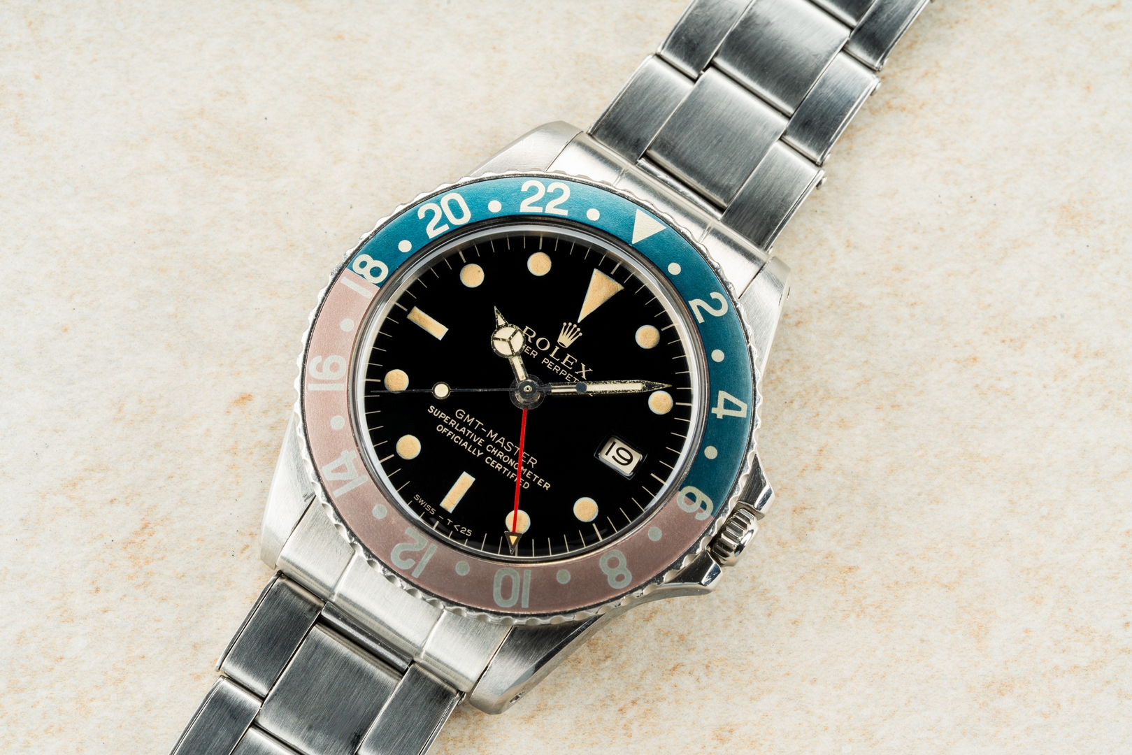1675 GMT-Master (MIRROR GILT Dial / from 1964 / faded fat font Pepsi) – Bild 5