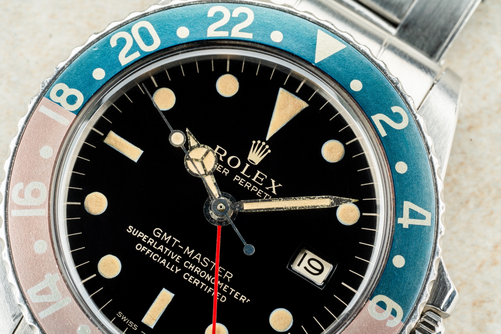 1675 GMT-Master (MIRROR GILT Dial / from 1964 / faded fat font Pepsi) – Bild 6