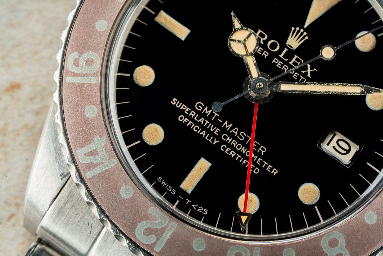1675 GMT-Master (MIRROR GILT Dial / from 1964 / faded fat font Pepsi) – Bild 7