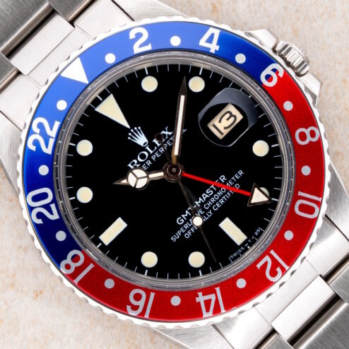 16750 GMT-Master (MK2 matte dial / box papers from Argentina / fat serif inlay)