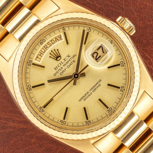 1803 Day-Date (no lume dial / service papers / nice president bracelet)