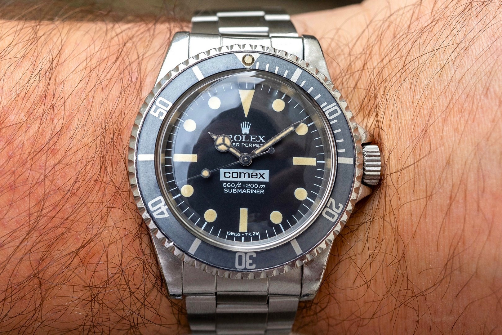 5514 COMEX Submariner (medium number / 100% correct / wonderful patina / Rolex Service papers with COMEX!) - Image 2