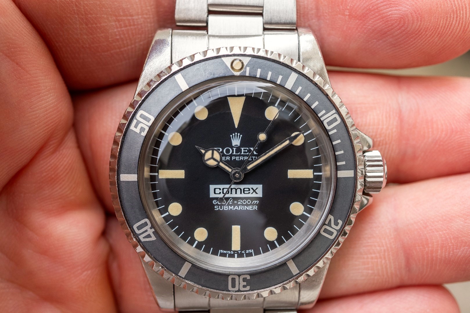 5514 COMEX Submariner (medium number / 100% correct / wonderful patina / Rolex Service papers with COMEX!) - Image 3