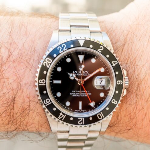 Alternative view of 16710 GMT-Master II (unpolished / caseback sticker / 2004 / box papers)