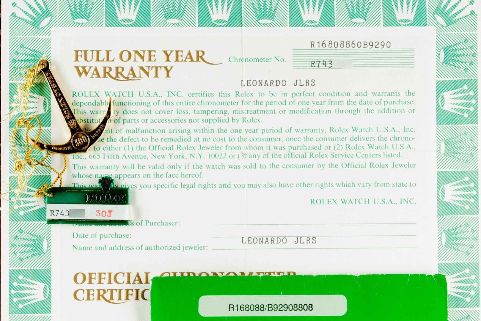 16808 Submariner Date (SERTI SULTAN Dial / full set / wonderful vintage) - Image 6