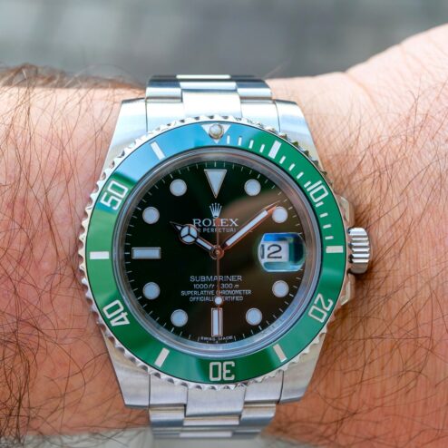 Alternative view of 116610LV Submariner Date HULK (2012 / top / Italian watch)