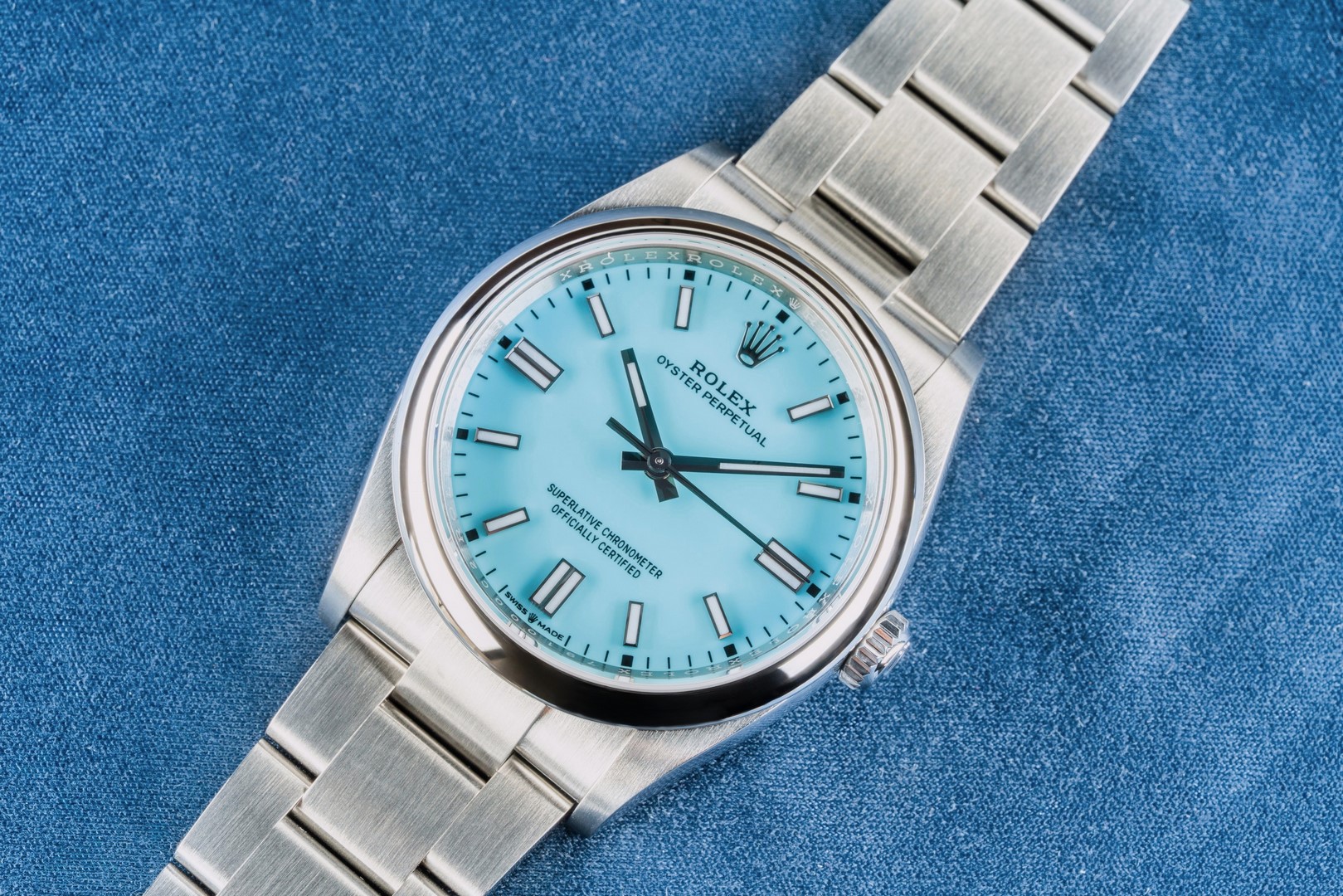 126000 Oyster Perpetual (Tiffany / 2024 / german full set / new and unworn) – Bild 4