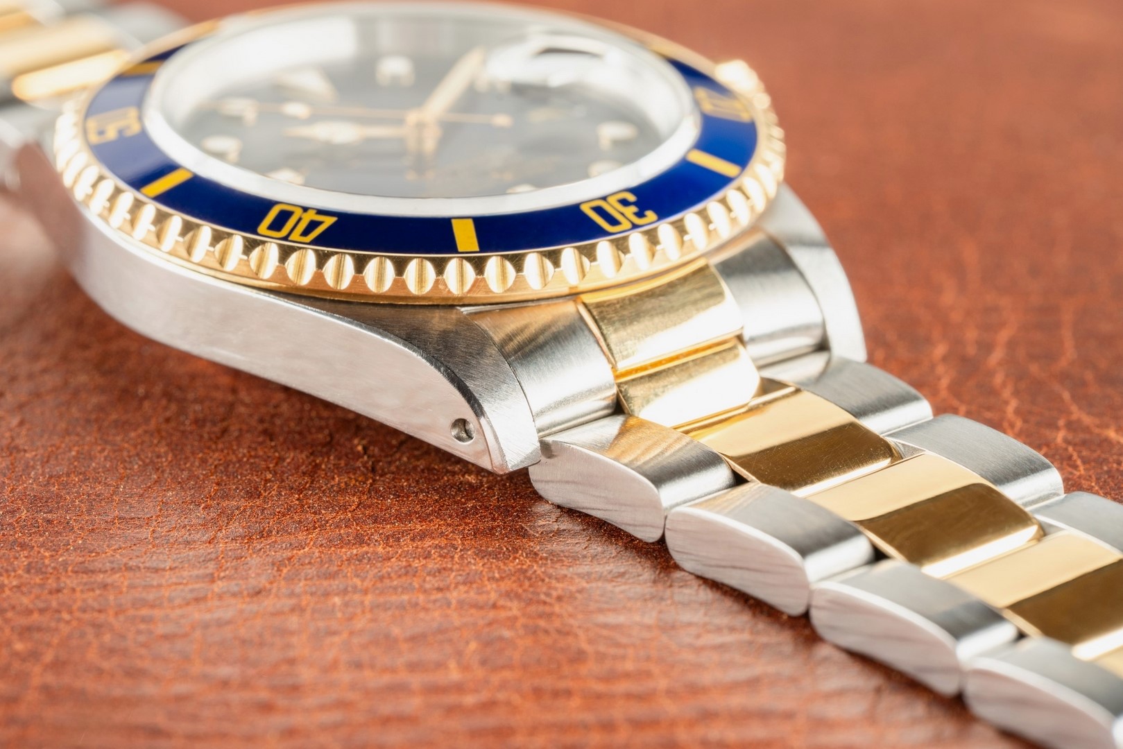 16613 Submariner Date (blue/purple / unpolished / caseback sticker / box and papers) – Bild 7