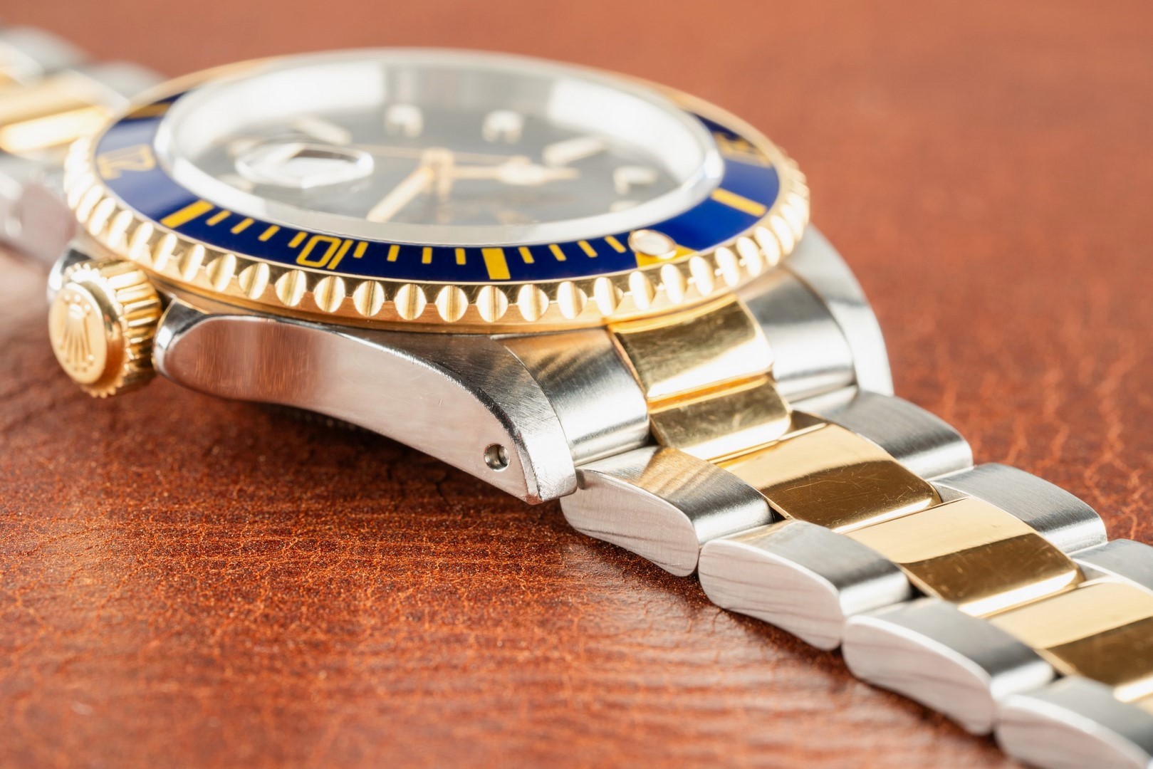 16613 Submariner Date (blue/purple / unpolished / caseback sticker / box and papers) – Bild 9