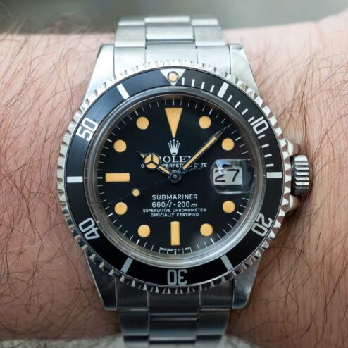 Alternative view of 1680 Submariner Date (MK3 MAXI dial at it's best / full set / super combo)
