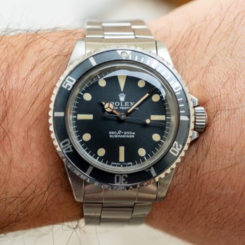 Alternative view of 5513 Submariner (Non serif dial / 9315 folded oyster / cool vintage)