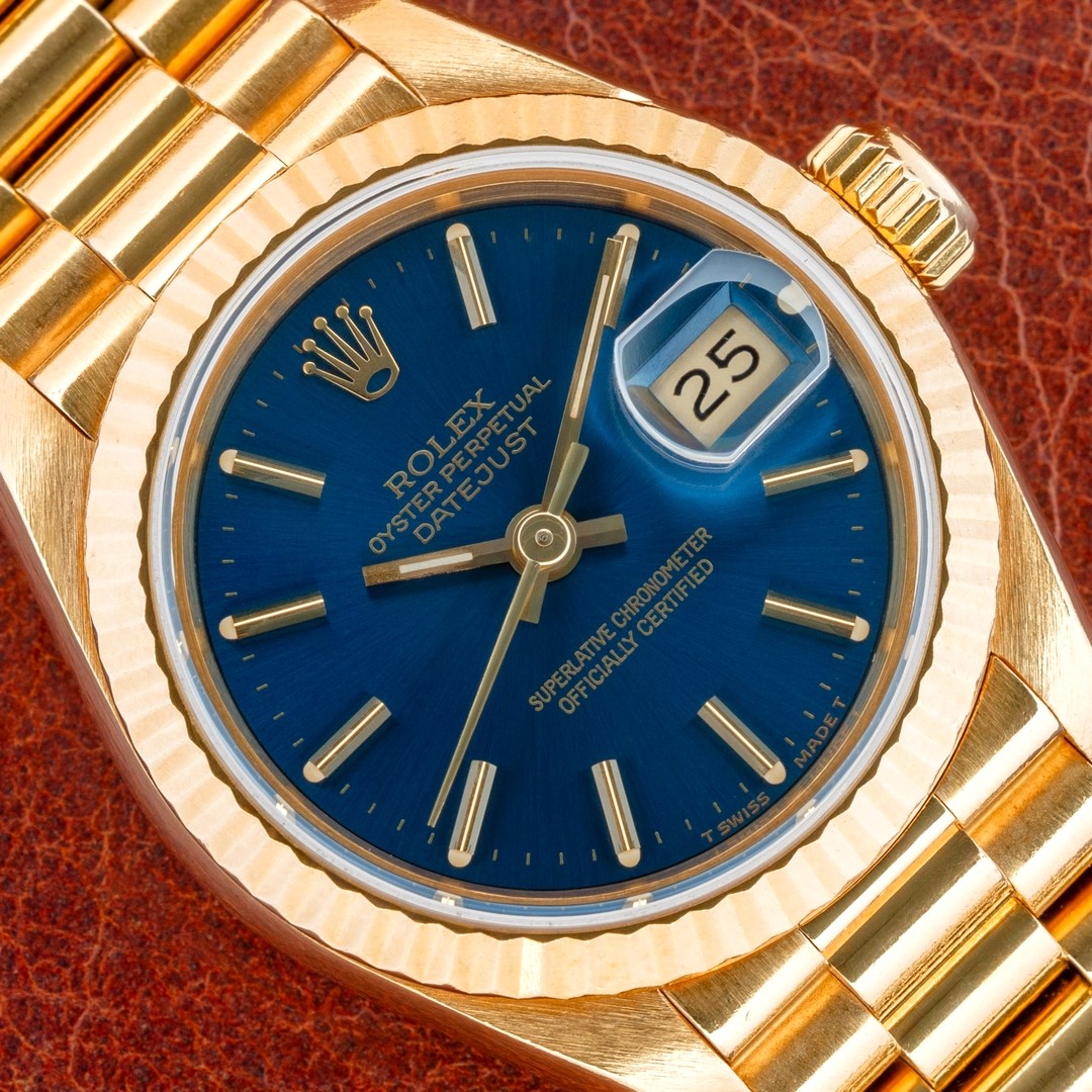 69178 Lady-Datejust (blue dial / unpolished / full set Munich Germany)