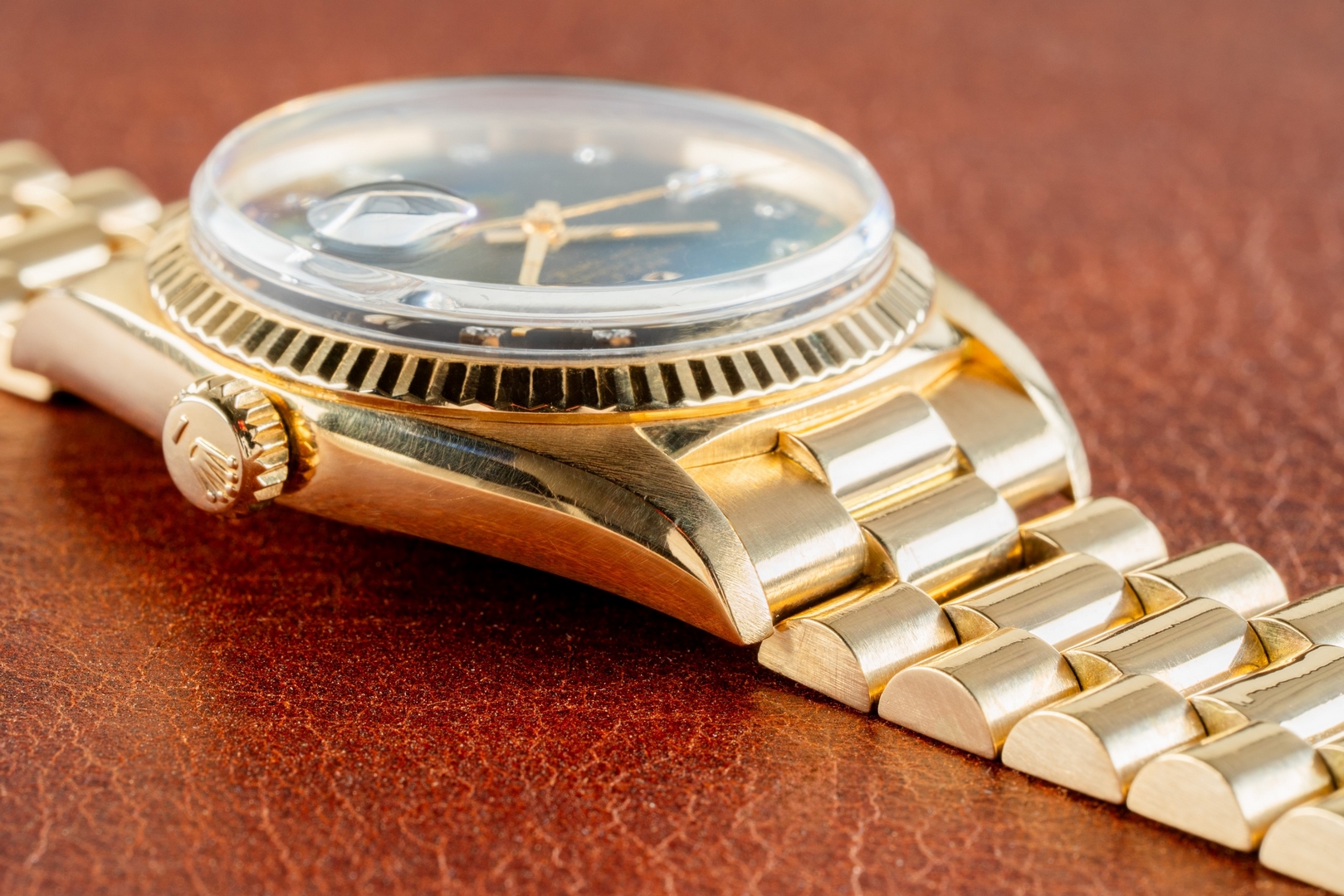 1803 Day-Date (full set Caracas / perfect black dia dial / hidden clasp) – Bild 11
