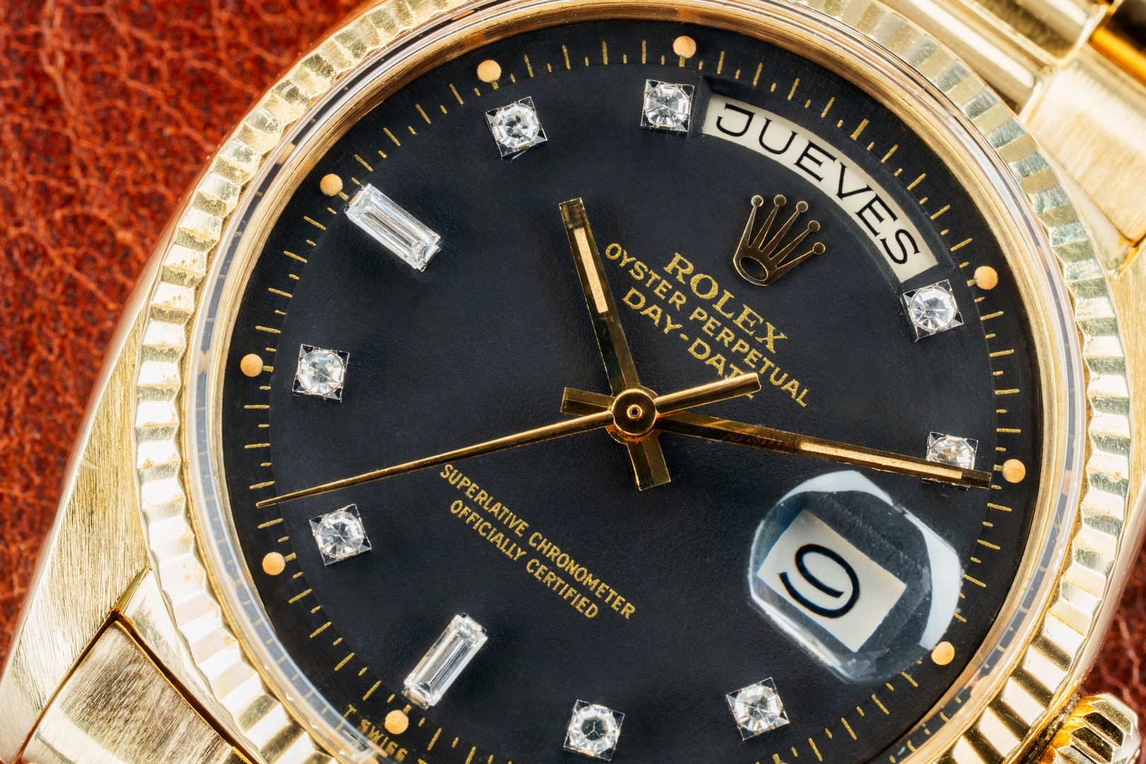 1803 Day-Date (full set Caracas / perfect black dia dial / hidden clasp) – Bild 7