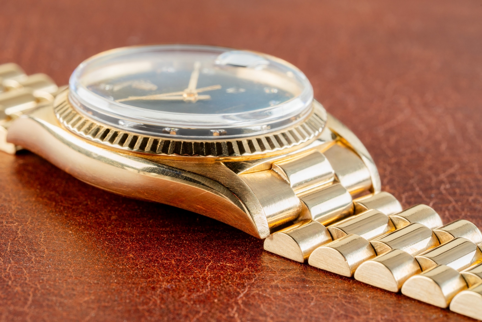 1803 Day-Date (full set Caracas / perfect black dia dial / hidden clasp) – Bild 9