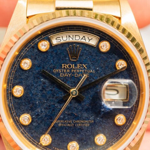 Alternative view of 18038 Day-Date (Aventurine stone dial / pinball / perfect watch and dial / full set)