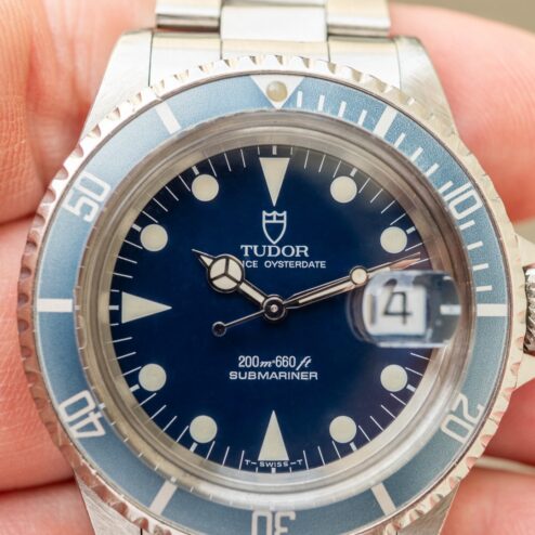 Alternative view of 79090 Submariner Date (blue dial / wonderful faded MK3 / 9315 oyster)